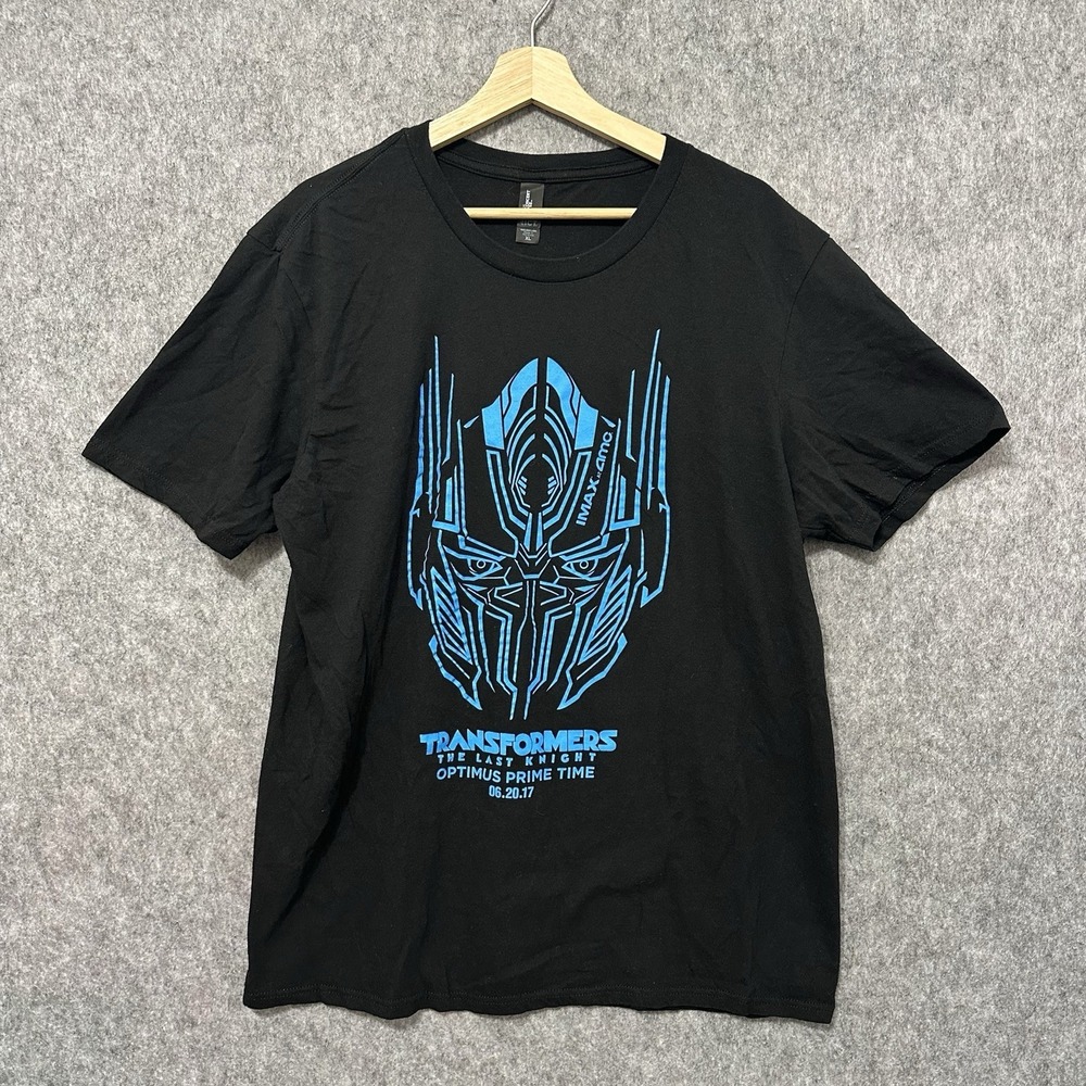 Transformers Last Knight Optimus Prime IMAX AMC Tee sz XL‎ black graphic 2017